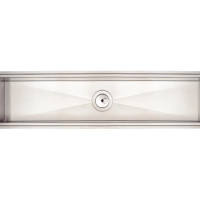 Canal Organizador Em Inox Tramontina Para Sobrepor Com Acabamento Acetinado 75x18cm