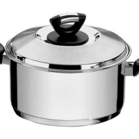 Caçarola Funda Tramontina Solar Baquelite Aço Inox 24cm