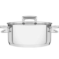 Caçarola Rasa Tramontina Brava 20cm Em Aço Inox