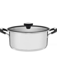 Caçarola Rasa Tramontina Solar Silicone 20cm Em Aço Inox