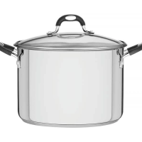 Caldeirão Tramontina Astro Silicone 28cm Em Aço Inox Com Tampa De Vidro