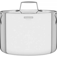 Caldeirão Tramontina Grano 24cm Em Inox Com Corpo Triplo