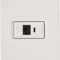 Conjunto 4x2 1 Tomada RJ45 Cat. 6 Tramontina Liz Branco