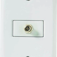 Conjunto 4x2 Com 1 Tomada TV/SAT Coaxial Tramontina Lux2 Branco