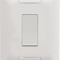 Conjunto 4x2 1 Interruptor Simples Tramontina Aria 6 A 250 V Branco