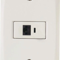 Conjunto 4x2 Com 1 Tomada Telefone RJ11 Tramontina Lux2 Branco