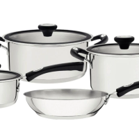 Jogo De Panelas Tramontina Solar Silicone Em Aço Inox 4 Peças