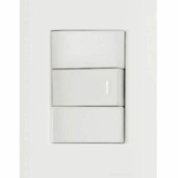 Conjunto 4x2 1 Interruptor Simples 10 A 250 V Tramontina Giz Branco
