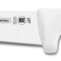 Faca Para Carne 10" Tramontina Profissional Com Lâmina Em Aço Inox E Cabo De Polipropileno Branco