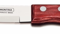 Faca Jumbo Tramontina 5" Aço Inox Cabo Vermelho Polywood