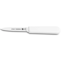 Faca Para Legumes Tramontina Profissional Com Lâmina De Aço Inox E Cabo Em Polipropileno Branco 3"