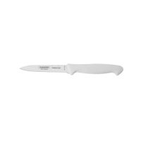 Faca Para Legumes E Frutas Tramontina Premium Com Lâmina Em Aço Inox E Cabo De Polipropileno Branco 4"
