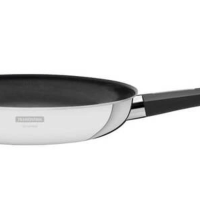 Frigideira Tramontina Grano Baquelite 30cm Em Inox Com Corpo Triplo E Revestimento Interno Antiaderente