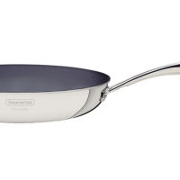 Frigideira Tramontina Grano 26cm Em Inox Com Corpo Triplo E Revestimento Interno Cerâmico