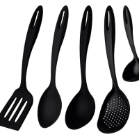 Jogo De Utensílios Tramontina Ability 5 Peças Nylon Preto