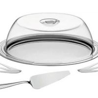 Jogo Para Torta Tramontina Ciclo Aço Inox 9 Peças