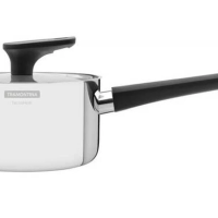 Panela Tramontina Grano Baquelite 16cm Em Inox Com Corpo Triplo