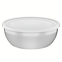 Pote Tramontina Freezinox Redondo Em Inox Com Tampa Plástica 1,6 Litros