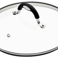 Tampa Tramontina Mônaco Em Vidro Alça Aço Inox 36cm