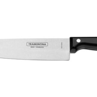 Faca Chefe Tramontina Ultracorte 6" Inox Preta