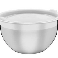 Recipiente Tramontina Cucina Em Inox Com Tampa Plástica Preparar E Servir 24cm 5,2 Litros