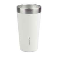 Copo Térmico Branco Em Aço Inox Tramontina Exata Sem Tampa 420ml