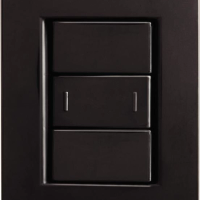 Conjunto Tramontina 4x2 Com 1 Interruptor Paralelo 10 A 250 V Liz Grafite