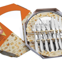 Jogo Para Pizza Tramontina Aço Inox Laguna 9 Peças