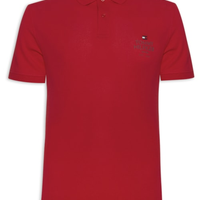 Polo Masculina Ic Stack Chest Regular - Vermelho