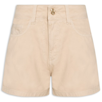 Short Feminino Liso - Bege