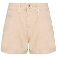 Short Feminino Liso - Bege