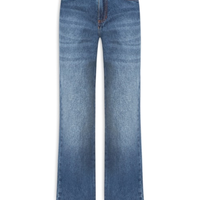 Calça Feminina Jeans Ankle Flace Plumas - Azul