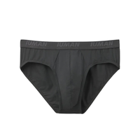 Cueca Slip Em Microfibra Com Logótipo - Cinza