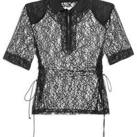 Camiseta Feminina Renda - Preto