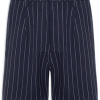 Bermuda Masculina De Sarja Com Fio Tinto - Azul