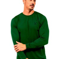 Camiseta Manga Longa Masculina - Verde