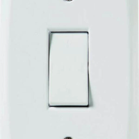 Conjunto 4x2 Com 1 Interruptor Bipolar Simples 10 A 250 V Tramontina Lux2 Branco