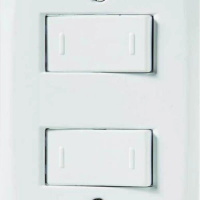 Conjunto 4x2 Com 2 Interruptores Paralelos 10 A 250 V Tramontina Lux2 Branco