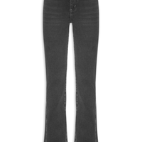 ?Calça Feminina Jeans Boot Basic Midi - Preto
