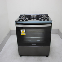 Fogão Brastemp 5 Bocas Com Mesa De Vidro Eclipse Collection, Função Air Fryer E Turbo Chama - Bfs5lap 220V