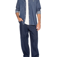 Camisa Masculina Denim Regular Fit - Azul