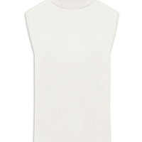 Blusa Feminina Gola Alta Puro Cashmere - Off White