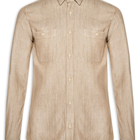 Camisa Masculina Denim - Bege