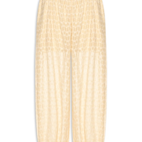 Calça Feminina Aladim Bordada Coqueirinho - Amarelo