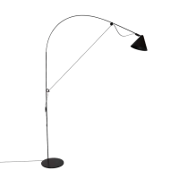 Luminaria De Piso Led Dimerizavel Aco Preto 6W 3000K Simple