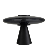 Luminaria De Mesa Led Dimerizavel Preta 15W 3000K Trend