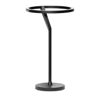Luminaria De Mesa Led Dimerizavel 12W 3000K Circle - PRETO