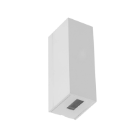 Arandela Led Abs 5W 3000K Ip65 2 Fachos Flux - BRANCO