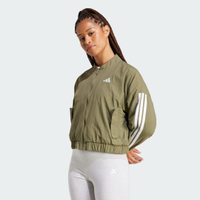 Jaqueta Bomber Malha Essentials Três Listras Lifestyle Mulher adidas