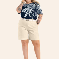 Blusa Feminina Estampada - Azul